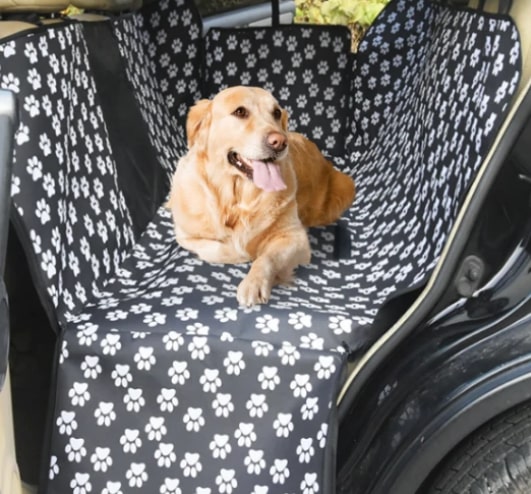 Automotive Repair & Speciality Tools: Waterproof Pet Car Seat Cover Hammock Black With Mesh Window