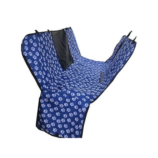 Automotive Decor: Waterproof Pet Car Seat Cover Hammock Blue With Mesh Window