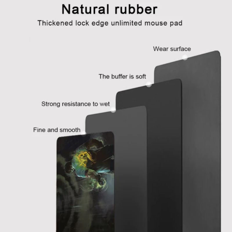 Mouse & Accessories: Wireless Charging Qi Mousepad 800x300x4mm Non-slip Rubber Base