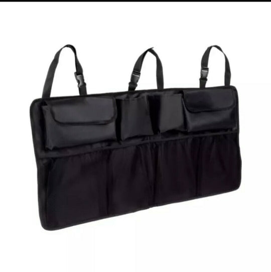Bicycle Stands & Storage: Car Seat Back Organiser Hanging Pouch Bag SUV Hatchback Trunk Boot Storage
