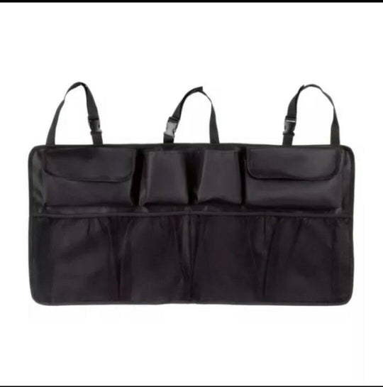 Bicycle Stands & Storage: Car Seat Back Organiser Hanging Pouch Bag SUV Hatchback Trunk Boot Storage