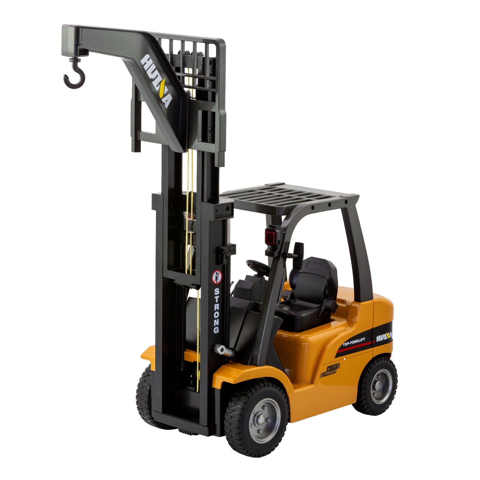 Activity Toys: 1:10 Scale 2.4G 8-Channel Metal Remote Control Forklift Construction Vehicle with Lifting Function & Sound