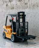 1:10 Scale 2.4G 8-Channel Metal Remote Control Forklift Construction Vehicle with Lifting Function & Sound