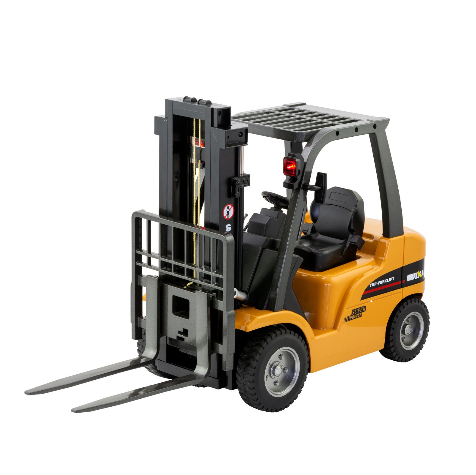 Activity Toys: 1:10 Scale 2.4G 8-Channel Metal Remote Control Forklift Construction Vehicle with Lifting Function & Sound