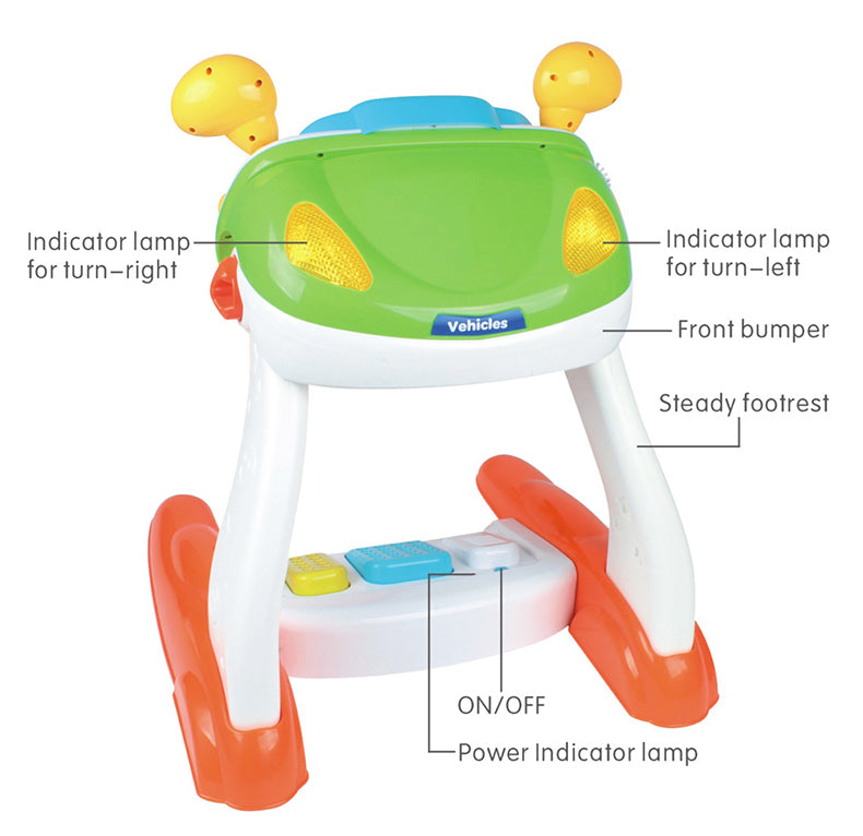 Pretend Play: Baby Sensory Play Interactive Driving  Simulation with Music and Light