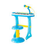 Musical Toys: Children's Electronic Keyboard with Stand (Blue) Musical Instrument Toy
