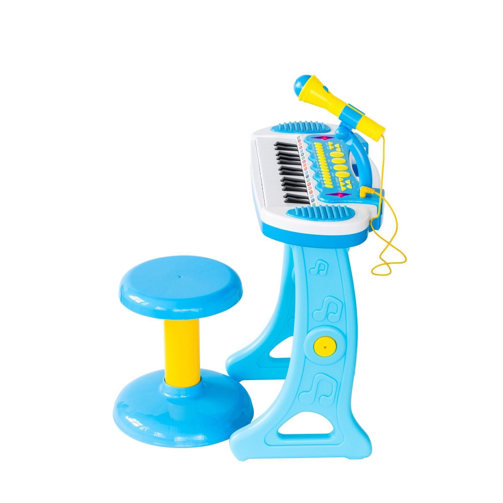 Musical Toys: Children's Electronic Keyboard with Stand (Blue) Musical Instrument Toy