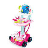 Pretend Play: Kids Children's Doctors Medical Cart & ECG Machine for Toddler Play