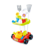 Pretend Play: Children's Gardening Trolley Set with Fake Garden Tools for Toddlers