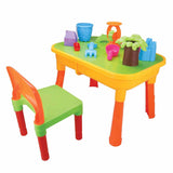 Pool Toys & Inflatables: Children's 2-in-1 Sand & Water Table, Includes 18 Play Accessories