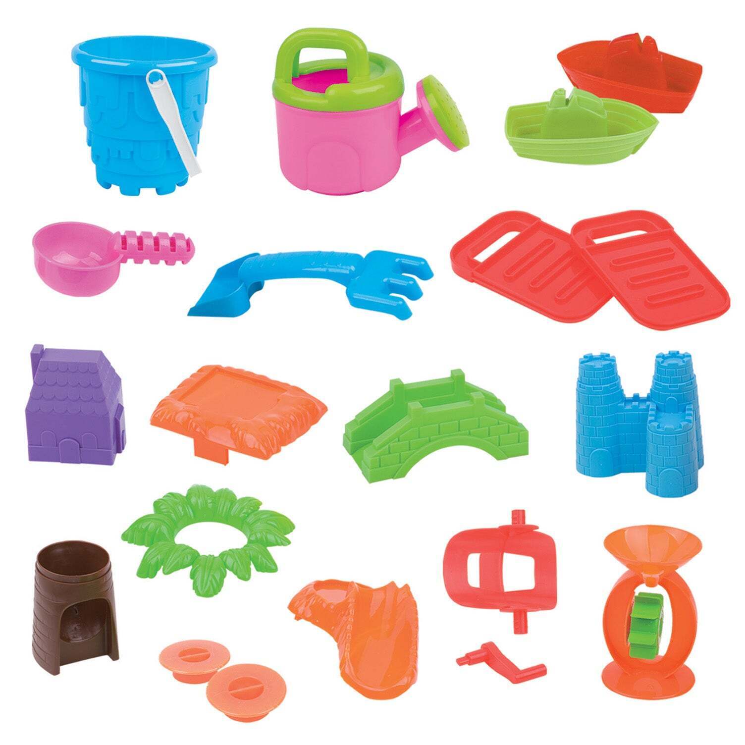 Pool Toys & Inflatables: Children's 2-in-1 Sand & Water Table, Includes 18 Play Accessories