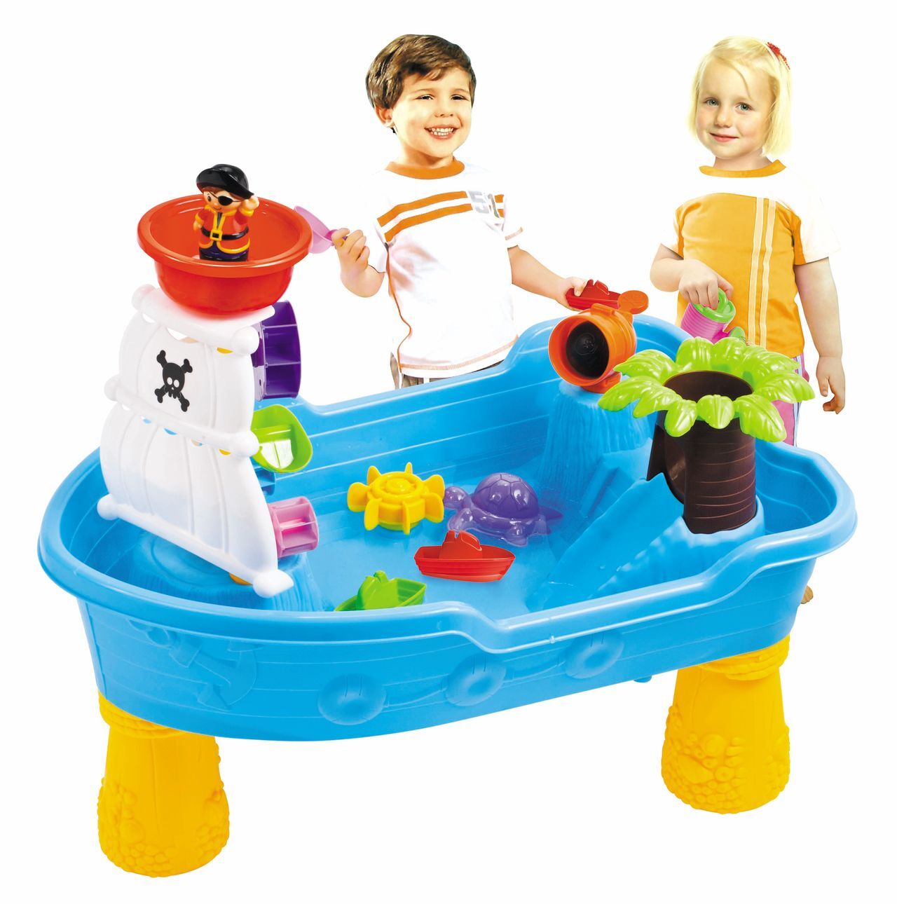 Pool Toys & Inflatables: Children's Pirate Theme Ship Sand & Water Table for Creative Play