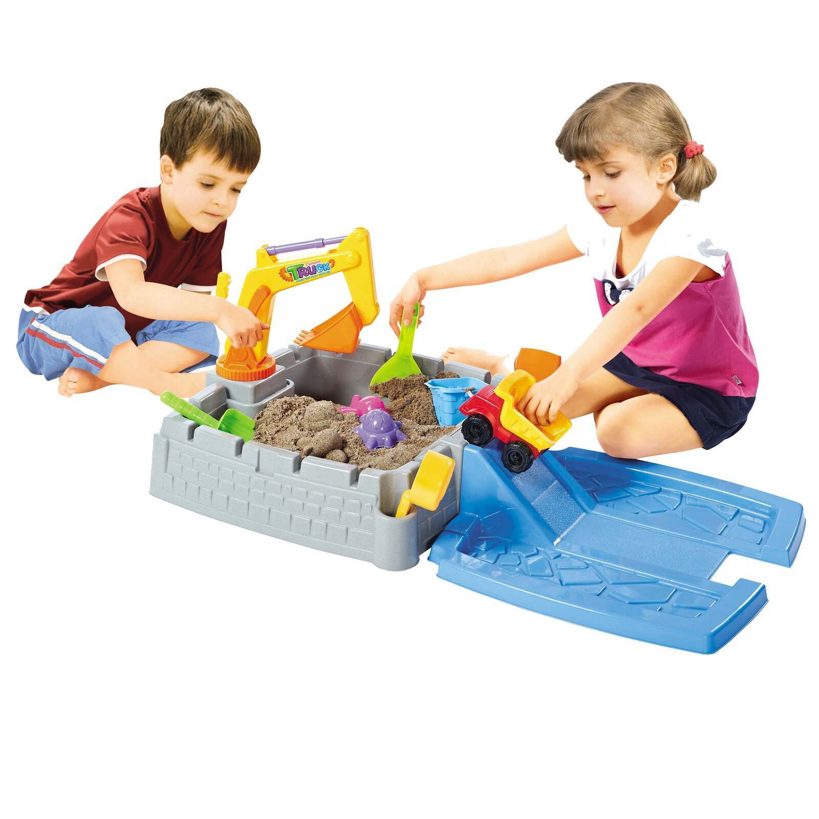 Pool Toys & Inflatables: Children's Sand Pit & Box Game With 11 Fun, Playtime Accessories