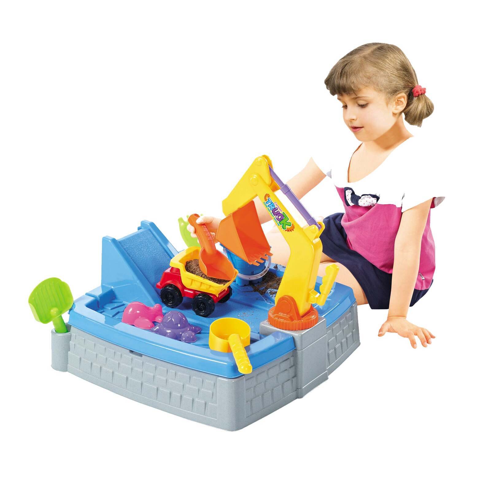 Pool Toys & Inflatables: Children's Sand Pit & Box Game With 11 Fun, Playtime Accessories