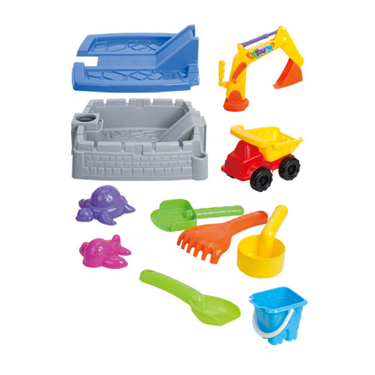 Pool Toys & Inflatables: Children's Sand Pit & Box Game With 11 Fun, Playtime Accessories