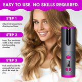 Hair Styling Products: Cordless Ceramic Automatic Hair Curler for Portable Hair Styling