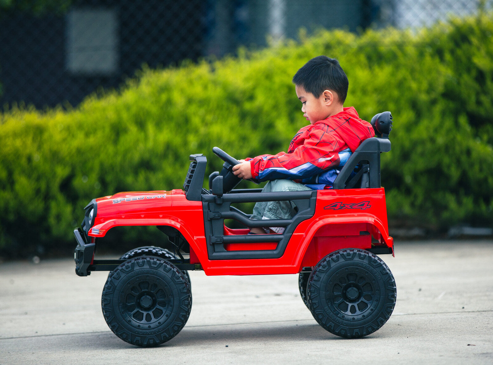 Ride On Cars: Jeep Inspired Remote Controlled Ride-on Electric Car (Red)