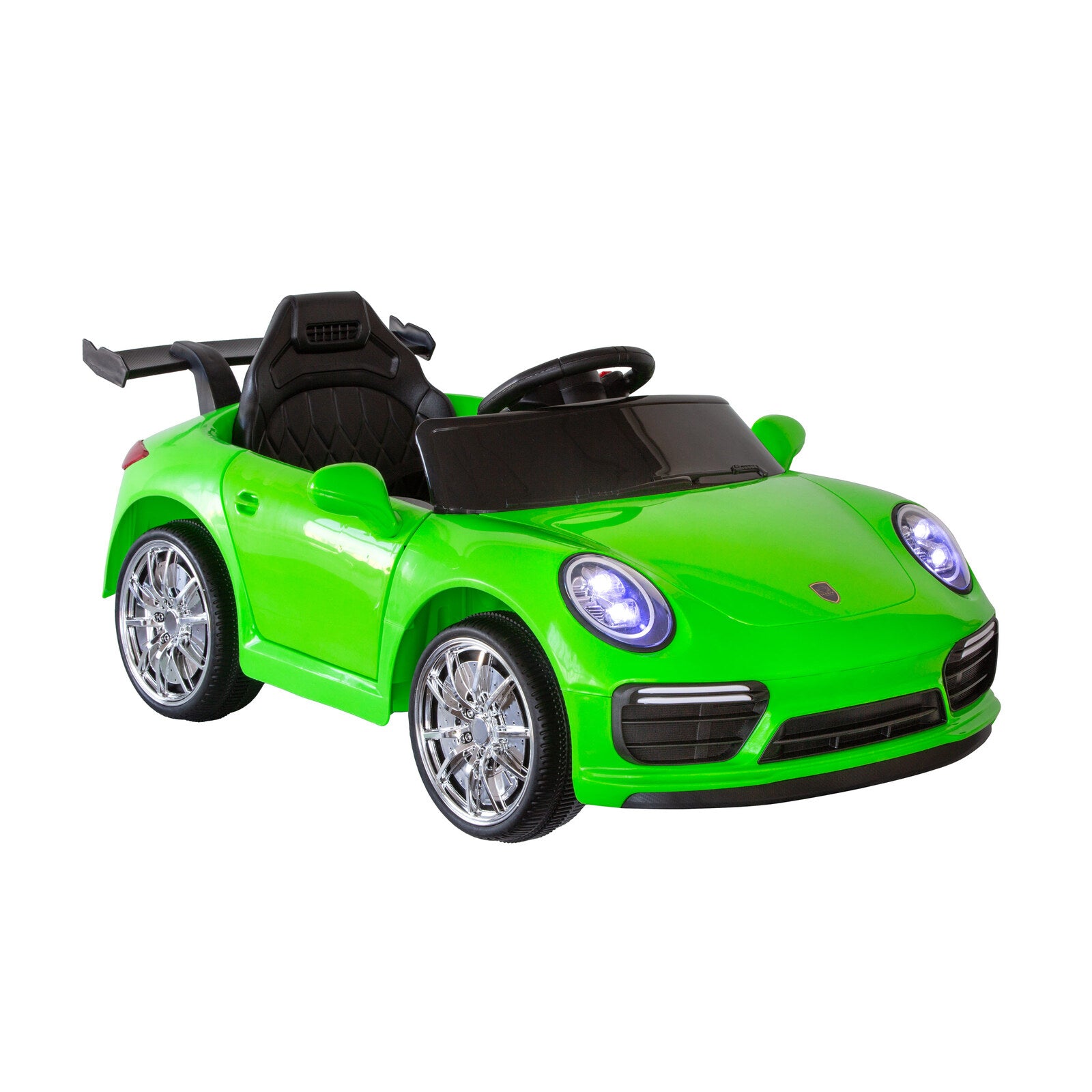 Ride On Cars: Porsche-inspired Design Ride-on (Green) Electric Car with Parental Remote Control