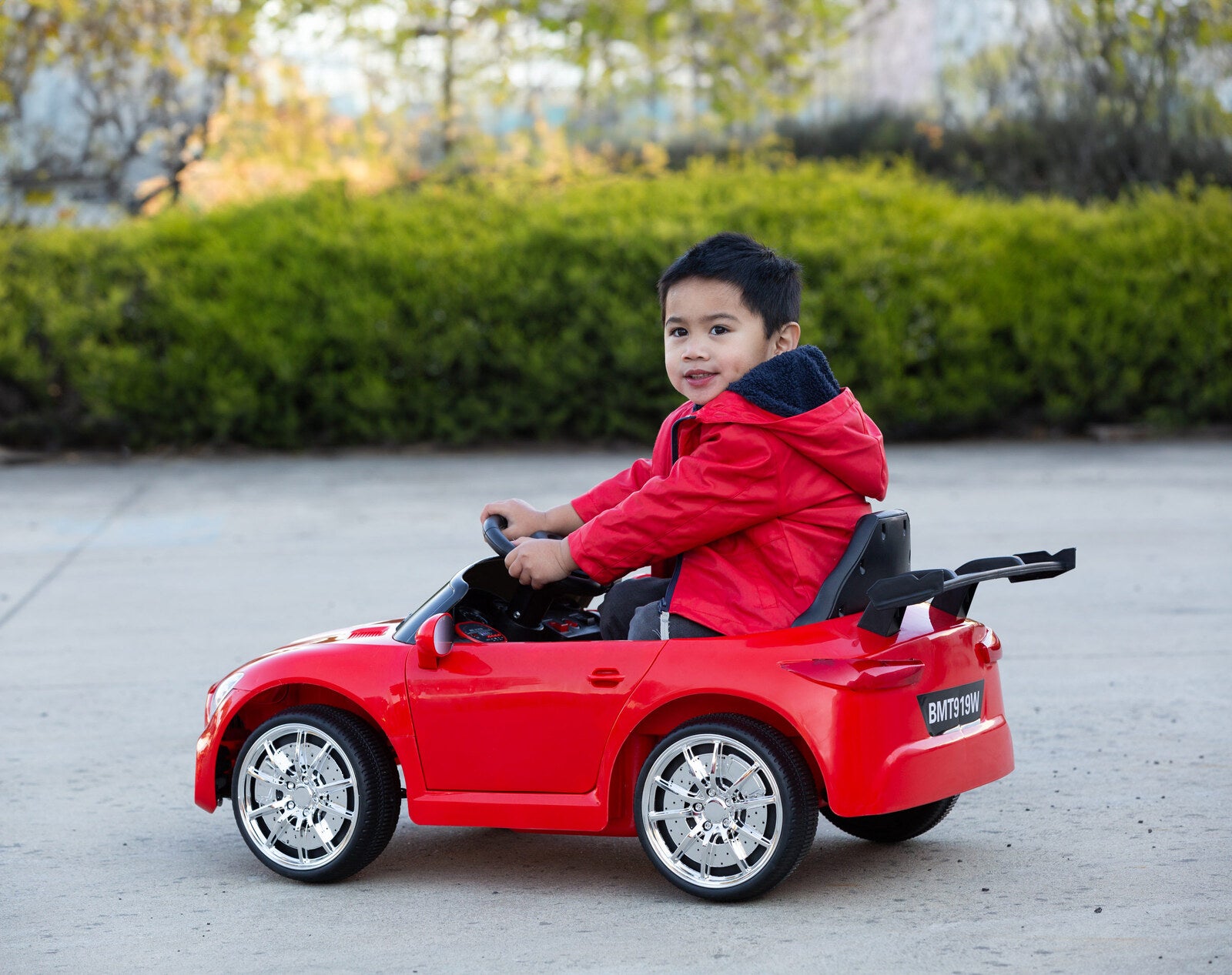 Ride On Cars: Mercedes-inspired Design Ride-on (Red) Electric Car with Parental Remote Control