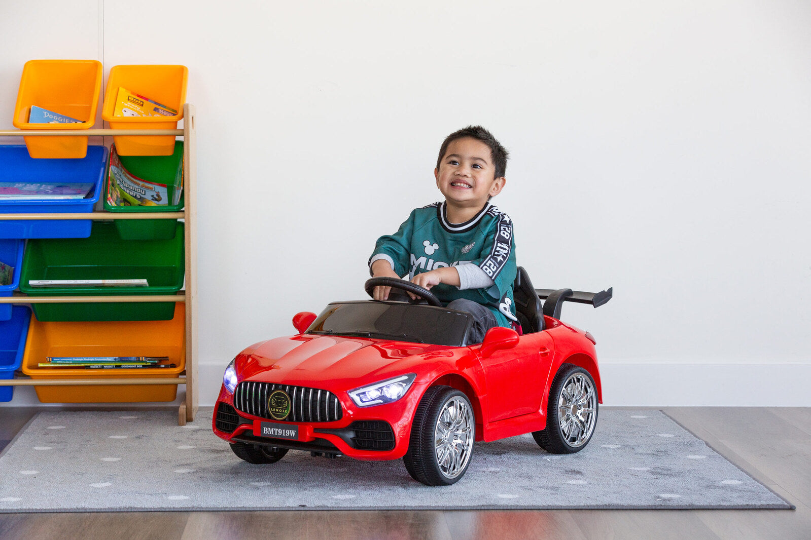 Ride On Cars: Mercedes-inspired Design Ride-on (Red) Electric Car with Parental Remote Control
