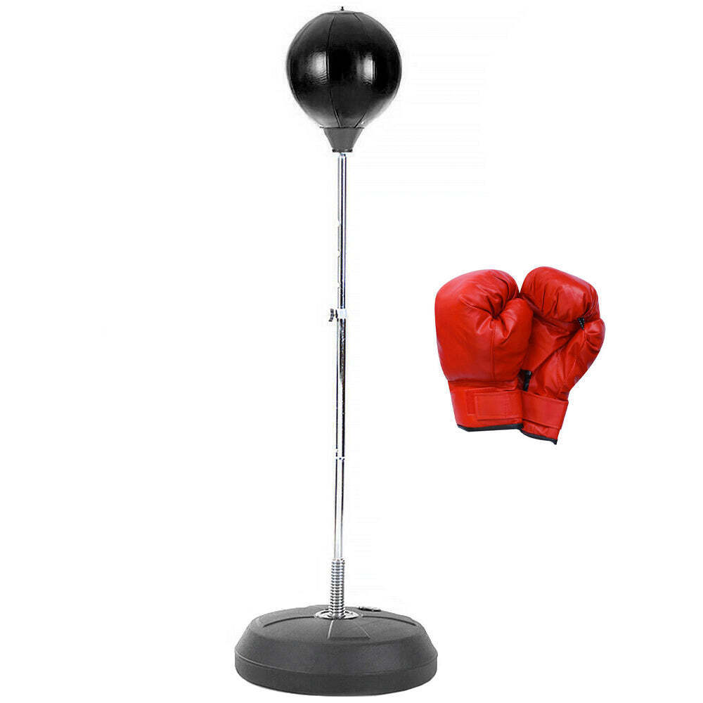 Boxing & Martial Arts: Free-Standing Boxing Set: PU Punching Ball & Boxing Gloves
