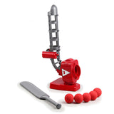 Outdoor Play Equipment: Cricket Ball Pitcher w/ Adjustable Pitching Angles & 5 Ball Capacity