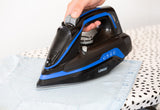 Irons & Ironing Systems: Cordless Steam Iron w/ Ceramic Soleplate, 360 degree Charging Base, Self-Cleaning