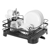 Kitchen Utensils: Steel Frame Dish Drying Rack Durable Steel Frame, Removable Utensil Holder, Compact Size for Small Kitchens & Apartments