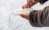 Electric Heaters: Plush flannel fleece Foot Warmer with 4 Temperature Settings