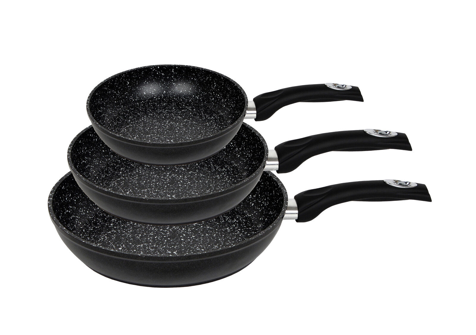 Skillets & Frying Pans: 3-Piece Forged Frypan Set with Non-stick Coating
