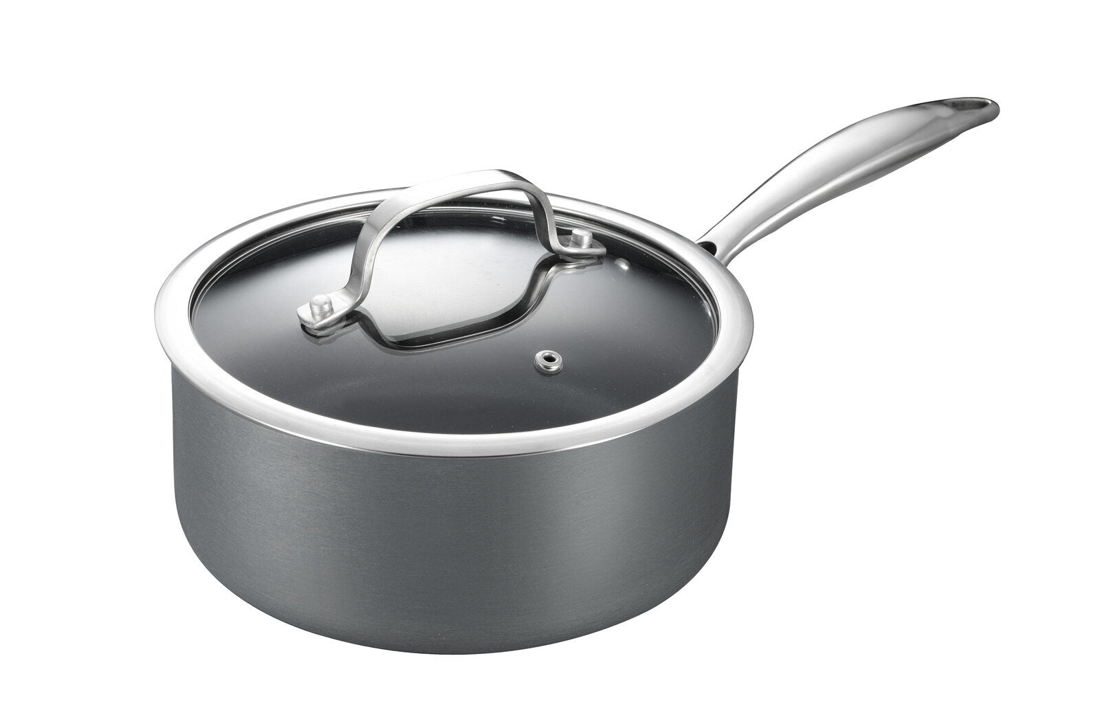 Skillets & Frying Pans: 8-Piece Cookware Set with Non-stick Coating and Glass Lids