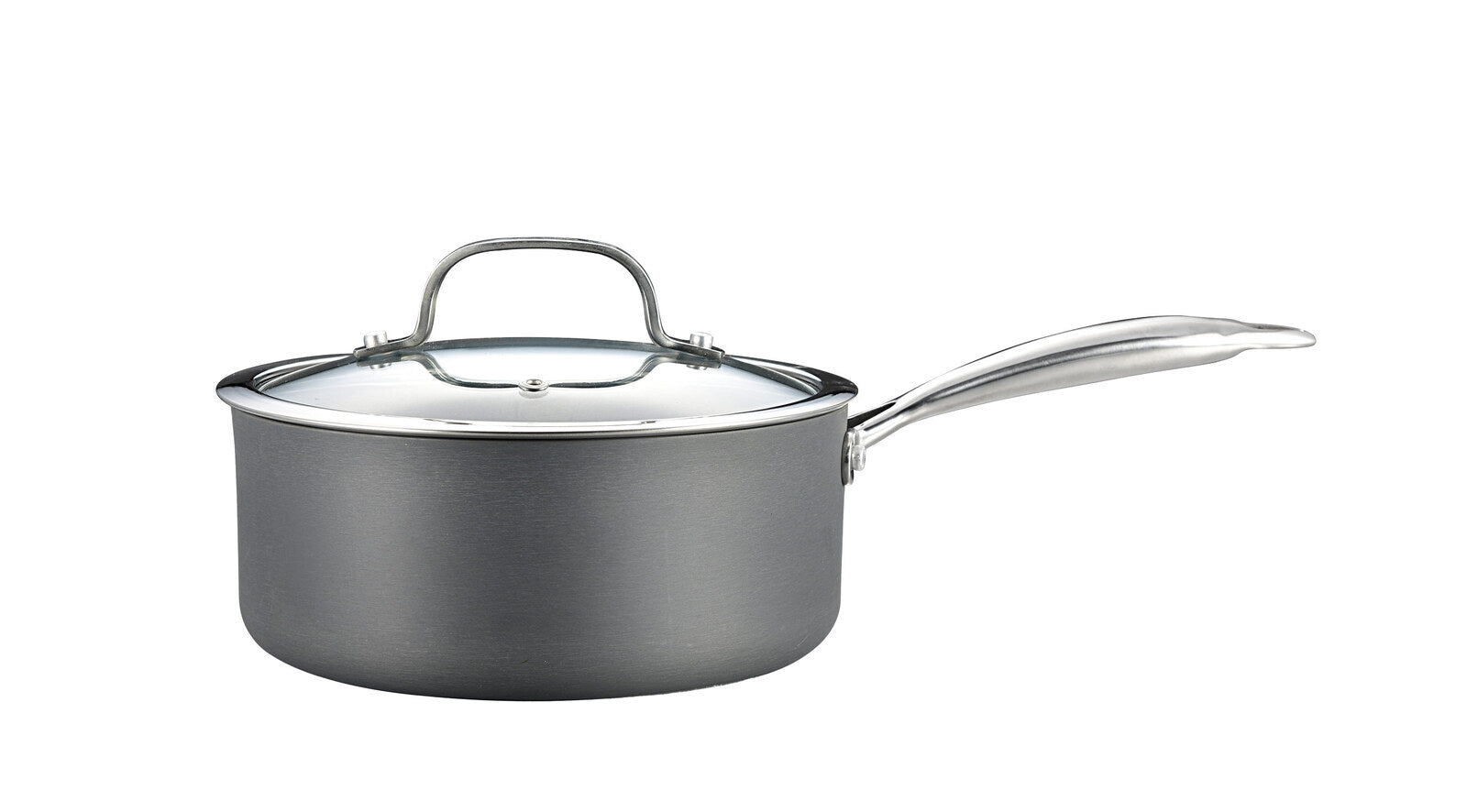 Skillets & Frying Pans: 8-Piece Cookware Set with Non-stick Coating and Glass Lids
