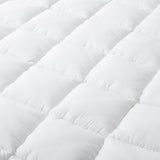 Mattress Toppers: Hypoallergenic, Antibacterial w/ 100% Microfiber filling Mattress Topper - QUEEN