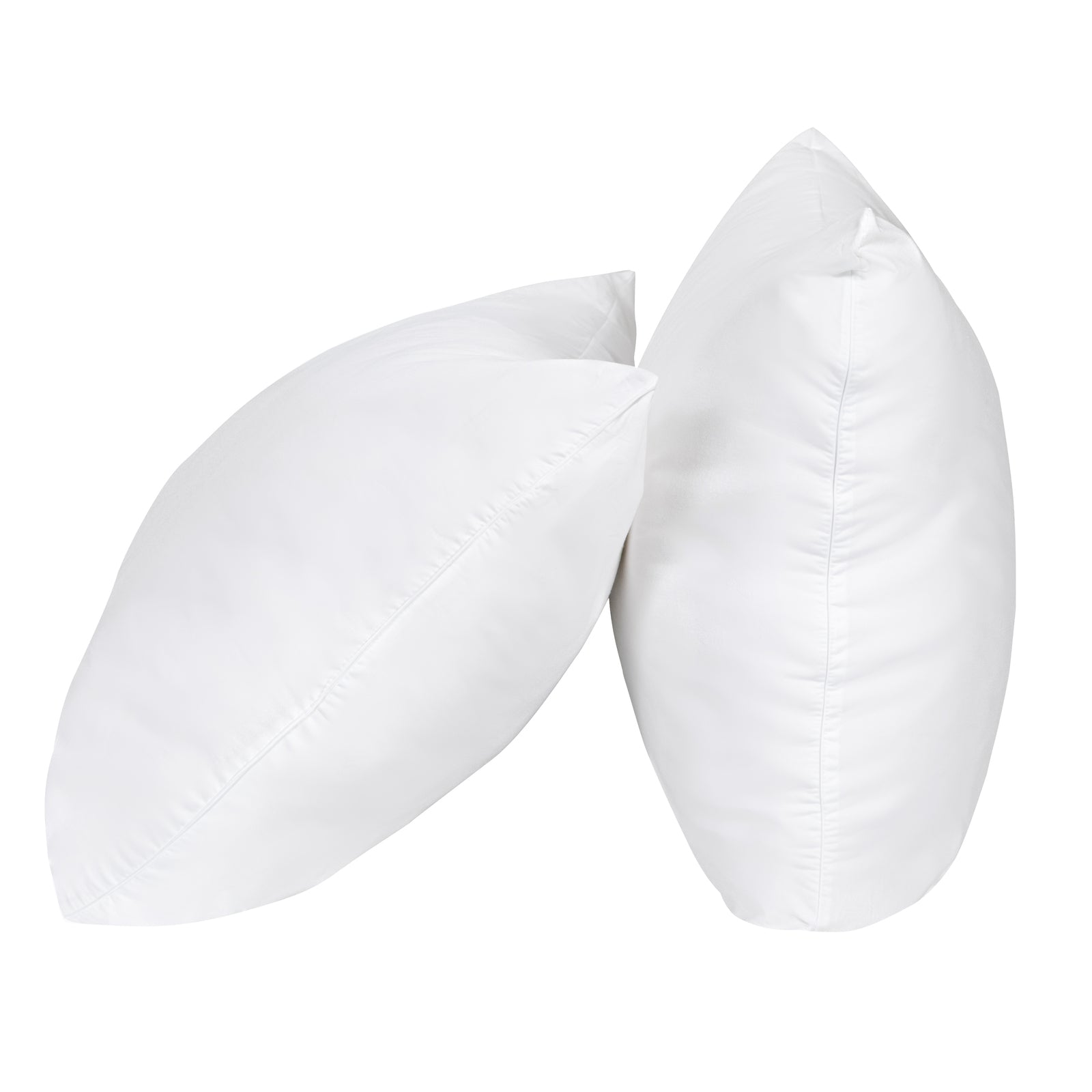 Pillows: 100 Percent Cotton Pillow Cover with 800g Poly Fill,  Hypoallergenic, Antibacterial, and Cooling Technology  2 PK