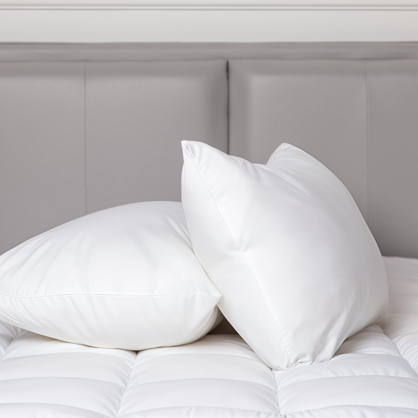Pillows: 100 Percent Cotton Pillow Cover with 800g Poly Fill,  Hypoallergenic, Antibacterial, and Cooling Technology  2 PK