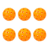 Pickleball: Precision Aerodynamic 40 Hole Design Pickleball Ball - 6 pack