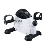 Exercise Bikes: Portable Pedal Exerciser w/ LCD Monitor Tracking (Black & White)