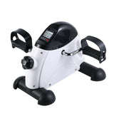 Exercise Bikes: Portable Pedal Exerciser w/ LCD Monitor Tracking (Black & White)