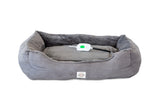 Blankets & Throws: Easy to Clean Electric Heated Rabbit Faux Fur Covering Pet Bed - Medium