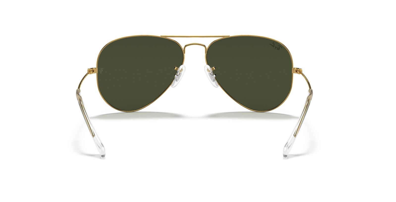 Men's Accessories: Aviator Classic Sunglasses in Gold and Green