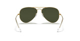 Men's Accessories: Aviator Classic Sunglasses in Gold and Green