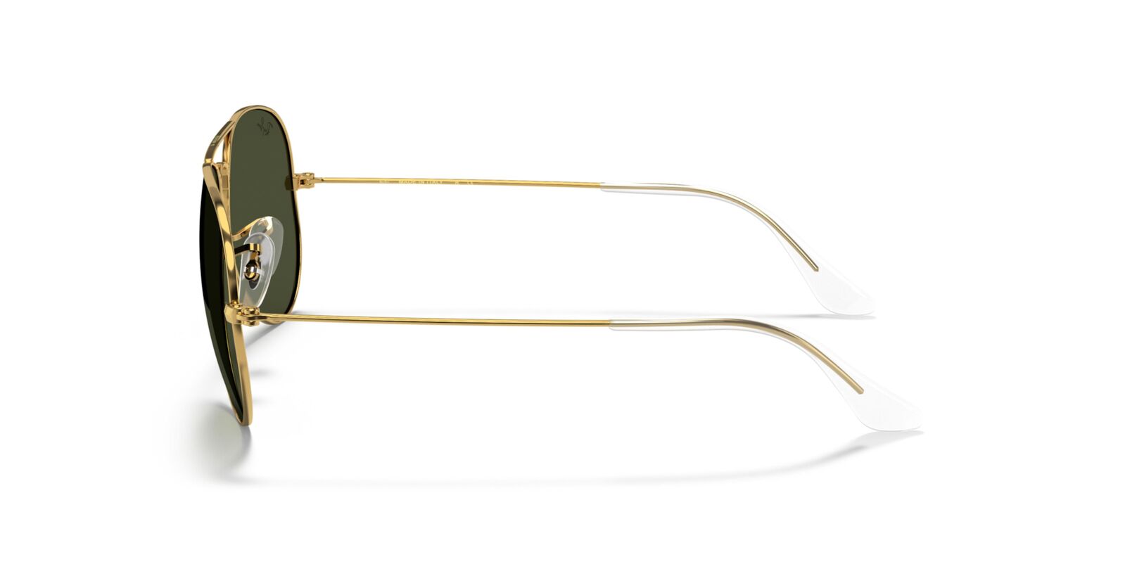 Men's Accessories: Aviator Classic Sunglasses in Gold and Green