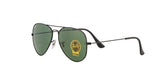 Aviator Classic Sunglasses in Black and Green
