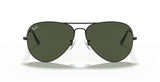 Men's Accessories: Aviator Large Metal II Sunglasses in Black and Green