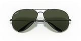 Men's Accessories: Aviator Large Metal II Sunglasses in Black and Green