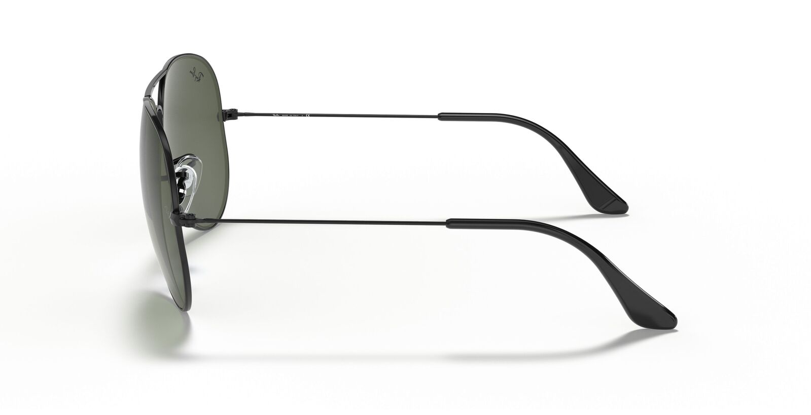 Men's Accessories: Aviator Large Metal II Sunglasses in Black and Green