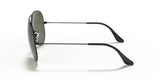 Men's Accessories: Aviator Large Metal II Sunglasses in Black and Green