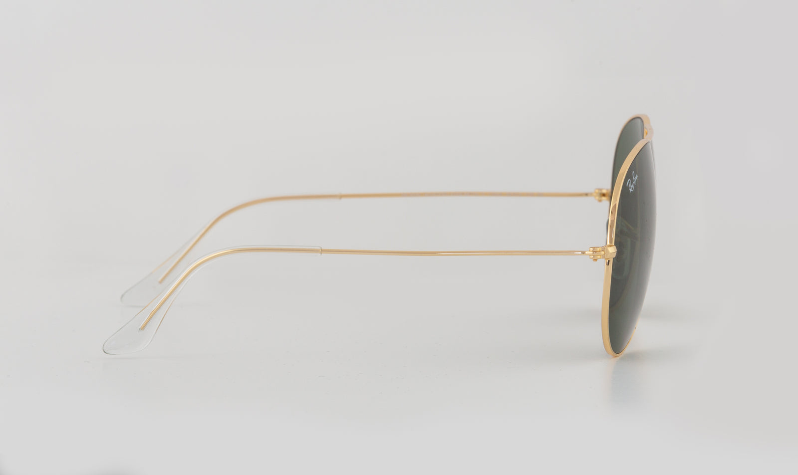 Men's Accessories: Aviator Large Metal II Sunglasses in Gold and Green