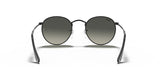 Men's Accessories: Round Flat Grey Gradient Lenses Sunglasses