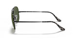 Men's Accessories: Aviator Metal II in Black and Green Sunglasses